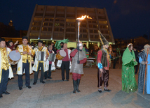 Baku celebrates last Novruz Tuesday. Azerbaijan, 15 match, 2016 